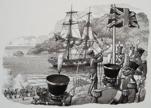 Arrivée en Australie occidentale le 21 janvier 1827 (gouache sur papier)