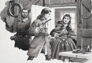 La fille à la cape grise - Pat (1907-95) Nicolle
