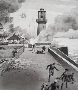Phare sous les bombardements