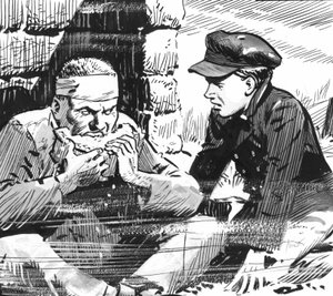 Illustration pour Les grandes espérances de Charles Dickens (plume et encre)