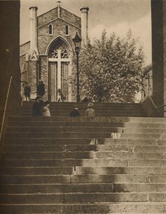 Riceyman Steps, en réalité Granville Place dans la peu attrayante Kings Cross Road, c1935