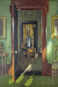 Intérieur, Rutland Lodge : vue à travers des portes ouvertes - Patrick William Adam