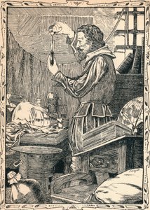 Guy Fawkes préparant la mèche lente