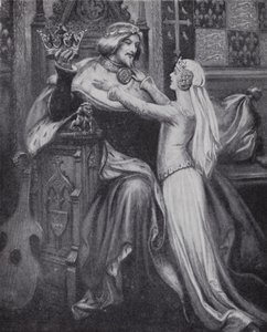 Le roi Richard II avec la jeune Isabelle de Valois