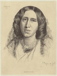 Portrait de George Eliot - Paul Adolphe Rajon
