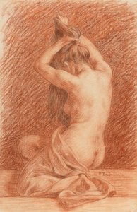 Figure féminine Habillage des cheveux - Paul Albert Baudouin