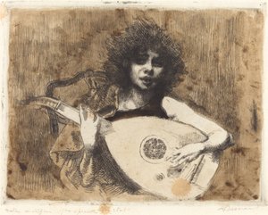 La joueuse de luth, 1922 - Paul Albert Besnard