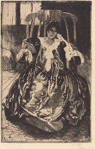 La robe de soie - Paul Albert Besnard