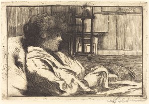 Femme lisant dans l
