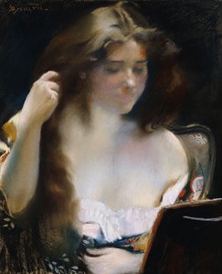 Jeune Femme à sa Toilette - Paul Albert Besnard
