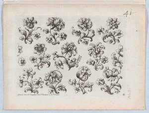 Série de petits motifs floraux, planche 6