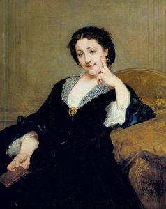 Portrait de Madeleine Brohan (1833-1900) de la Comédie Française. Peinture de Paul Baudry (1828-1885) 1860. Paris, musée d