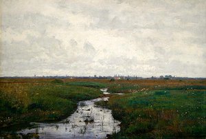 Un ruisseau sur la lande près de Dachau - Paul Baum