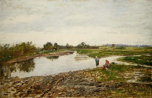 Paysage avec trois figures - Paul Baum
