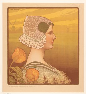 Portrait de la reine Wilhelmine en costume traditionnel