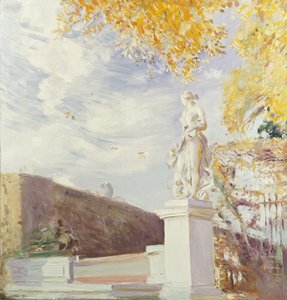 Une statue de Vénus dans le jardin de Versailles, 1896