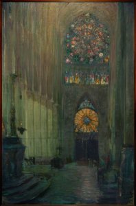 Vue intérieure de la cathédrale de Reims