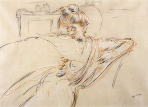 Madame Helleu lisant