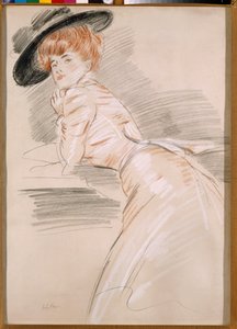 Madame Helleu avec un chapeau