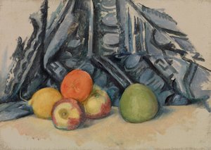 Pommes et tapis - Paul Cézanne