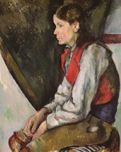 Garçon au gilet rouge