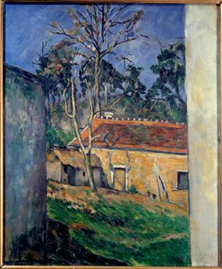Cour de ferme à Auvers Peinture de Paul Cézanne 1879 - Paul Cézanne