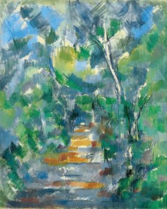 Scène de forêt (Chemin de Mas Jolie au Château noir) - Paul Cézanne