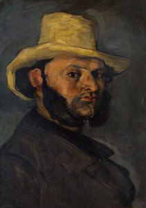 Gustave Boyer avec un chapeau de paille - Paul Cézanne