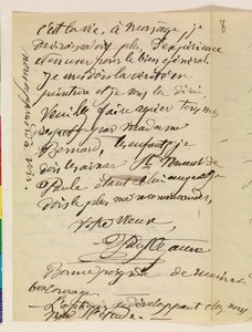 Lettre manuscrite