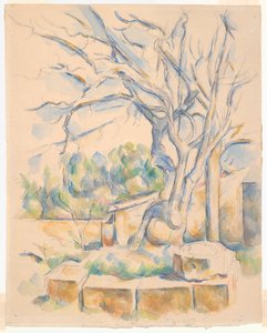 Pistachio Tree at Château Noir - Paul Cézanne