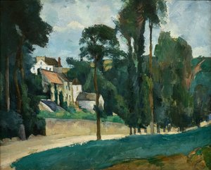 Route à Pontoise (Clos des Mathurins) - Paul Cézanne