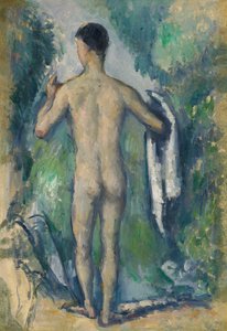 Baigneuse debout, vue de dos
