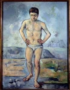 Le Baigneur. Peinture de Paul Cézanne (1839-1906) 1885