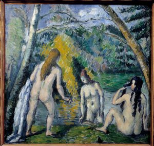 Trois baigneuses par Paul Cézanne (1839-1906). 1879