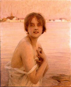 Fille au bord de la mer - Paul Chabas