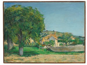 Châtaigniers et ferme au Jas de Bouffan, vers 1876