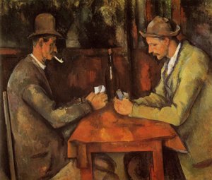 French: Les Joueurs de cartes The Card Players - Paul Cézanne