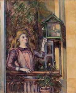 Jeune fille à la volière