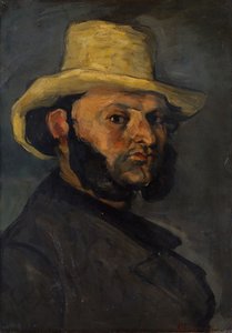 Gustave Boyer né en 1840 avec un Chapeau de Paille - Paul Cézanne