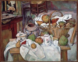 Table de cuisine ou Nature morte avec panier
