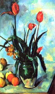 Vase de tulipes - Paul Cézanne