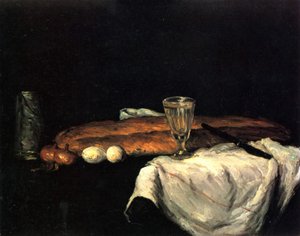 Le pain et les œufs - Paul Cézanne