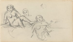 Baigneur assis [verso]