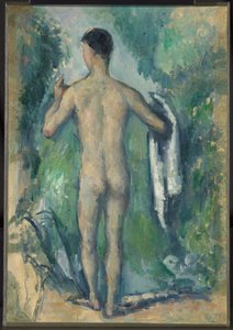 Baigneuse debout, vue de dos