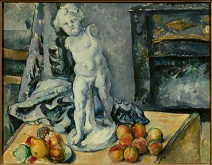 Nature morte avec Cupidon en plâtre