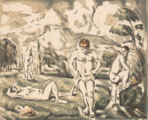 Les grands baigneurs - Paul Cézanne