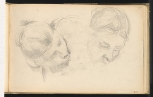 Deux têtes de femmes
