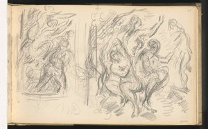 Deux études pour "Le Jugement de Pâris" ou "Le Berger amoureux" - Paul Cézanne