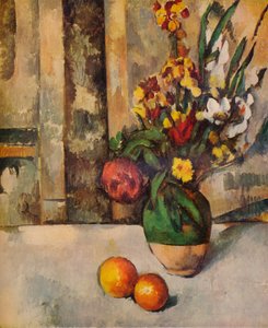 Vase de Fleurs et Pommes, 19e siècle