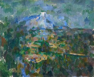 Vue de la montagne Sainte-Victoire depuis Lauves, 1904-06 - Paul Cézanne